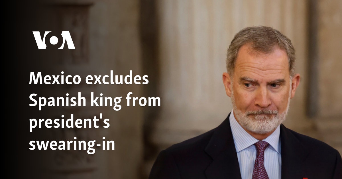 Mexico excludes Spanish king from president's swearing-in