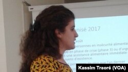 Cecilia Aspe à Bamako, le 27 avril 2017. (VOA/Kassim Traoré)