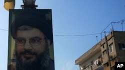 Pictures of Hezbollah leader Hassan Nasrallah decorate the streets in many parts of southern Lebanon (File Photo)