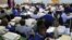 Pupils of Winnie Ngwekasi Primary School in Soweto study in a classroom in Johannesburg, South Africa, November 2009.