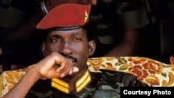 FILE - Assassinated former Burkina Faso leader Thomas Sankara.