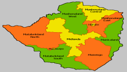 Ramani ya Zimbabwe