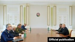 Prezident İlham Əliyev Rusiya Silahlı Qüvvələrinin Baş Qərəgah rəisi Valeri Gerasimov ilə görüşüb