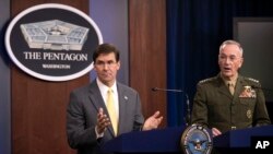 Savunma Bakanı Mark Esper ve Genelkurmay Başkanı Joseph Dunford