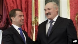 Дмитрий Медведев и Александр Лукашенко. Архивное фото.