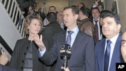 بشار اسد و همسرش اسما اسد
