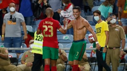 Cristiano Ronaldo ya yi atisaye a Real Madrid