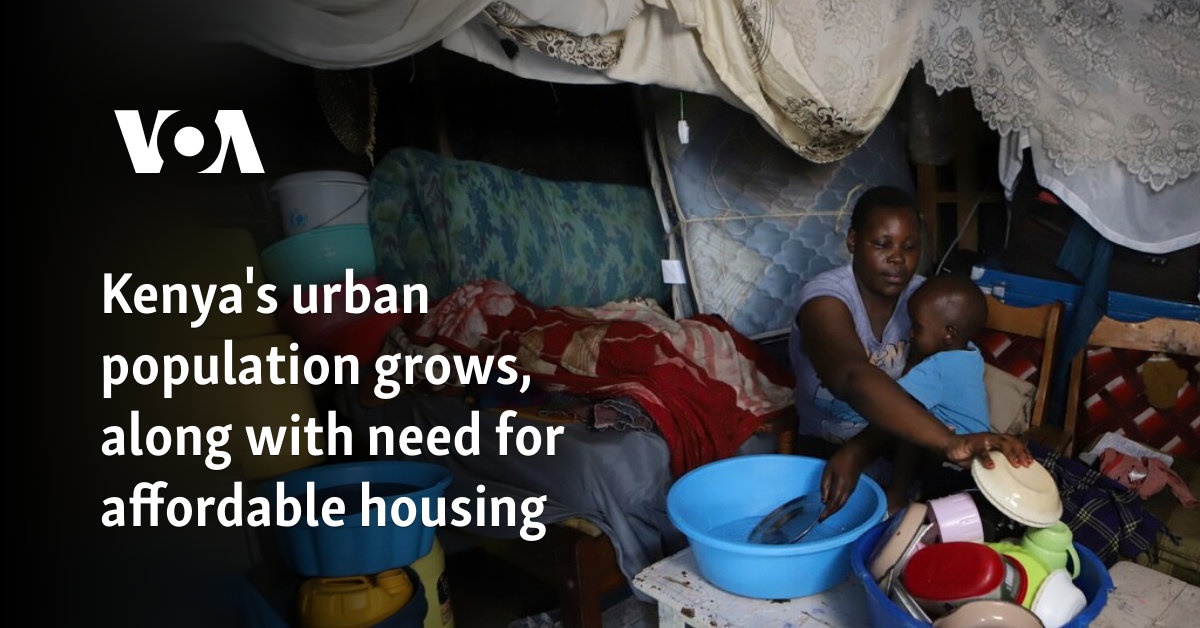 Kenya's urban population grows, along with need for affordable housing
