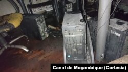 Redação do Canal de Moçambique incendiado