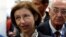 Speaking in the capital Bangui, French Armed Forces Minister Florence Parly says, Dec. 11, 2018, that Paris had no objections in principle to lifting a U.N. arms embargo on Central African Republic.