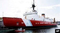 FILE - The 399-foot U.S. Coast Guard icebreaker Polar Star in Seattle, March 10, 2010.