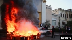 ALBANIA-PARLIAMENT/OPPOSITION-PROTEST