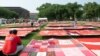 About 3,000 survivors of sexual violence were able to express themselves through art. The resulting quilts make up The Monument Quilt project, now on display on the National Mall in Washington.