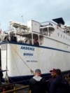 FILE - Akdeniz, a ship of Freedom Flotilla Coalition, anchors at Tuzla seaport in Istanbul, Turkey, April 19, 2024. 