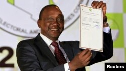 Presidente eleito Uhuru Kenyatta 