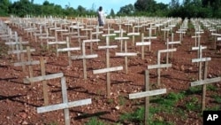 Burial site of Rwandan Genocide victims