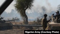 Daya daga hoton fafatawar da aka yi da 'yan Boko Haram a dajin Sambisa