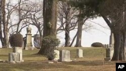 Une vue du cimetière où repose Whitney Houston.