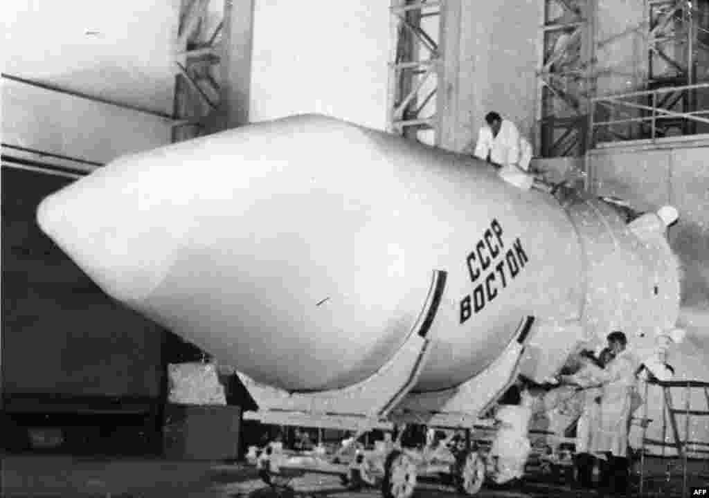 Фотография ракеты «Восток-1»