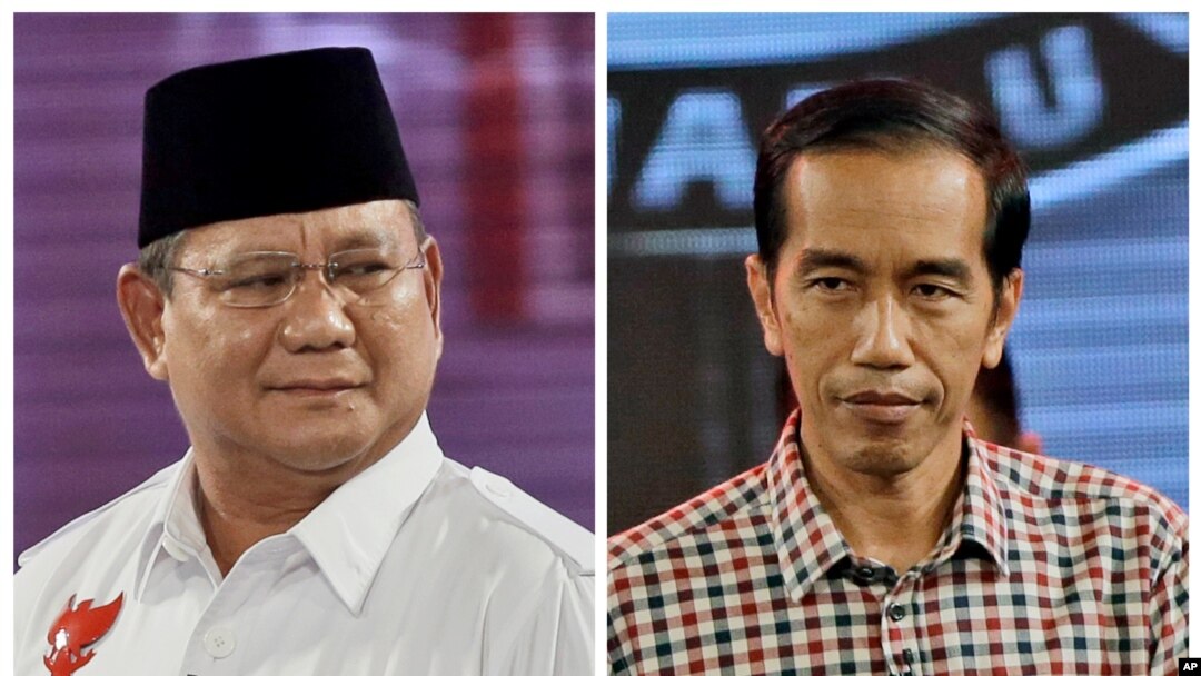 Kandidat Presiden Indonesia, Prabowo Subianto dan Joko Widodo. 