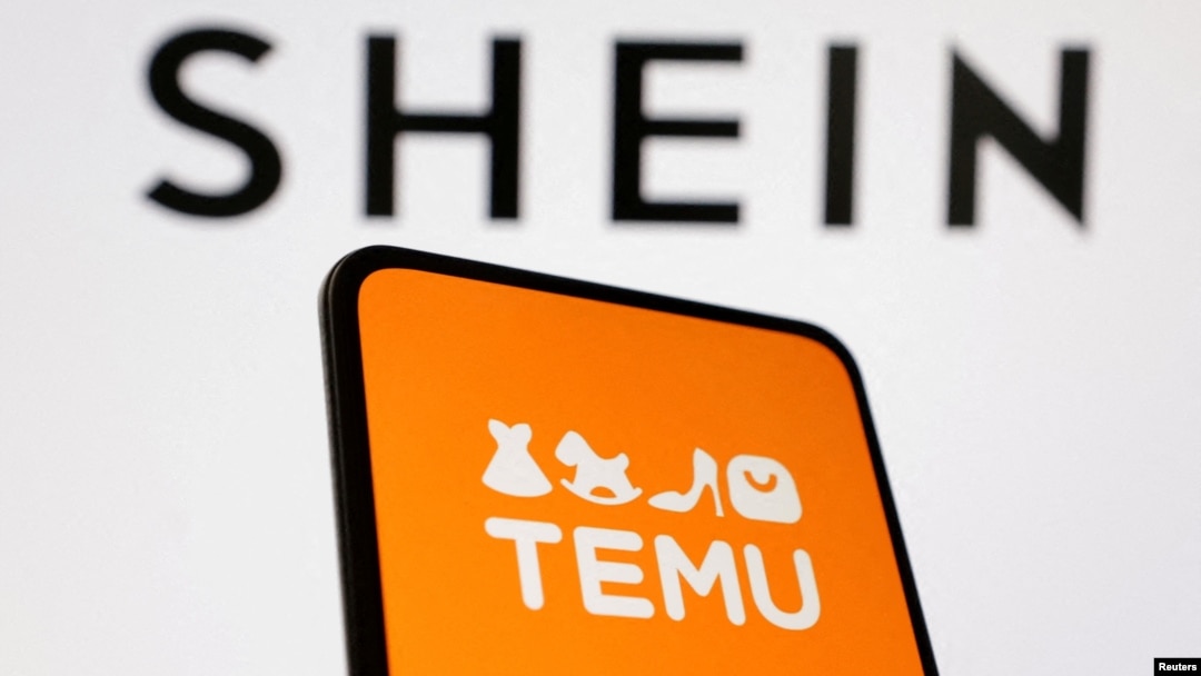 Logo kineskih platformi za prodaju Šin i Temu (REUTERS/Dado Ruvic)