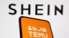 Archivo - Un teléfono muestra los logotipos de Shein y Temu.