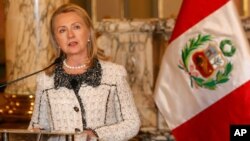 Peru US Clinton Libya