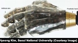 Artificial Skin on prosthetic hand