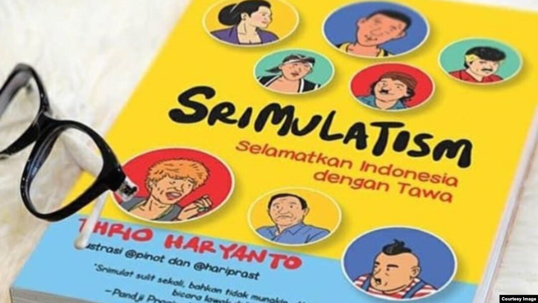 Buku “Srimulatism” tentang sejarah, jatuh bangun dan kumpulan lawakan Srimulat karya Thrio Haryanto dan Hari Prast yang dirilis April lalu. Hari Past akan meluncurkan versi komiknya dalam waktu dekat. (Courtesy: Hari Prast)