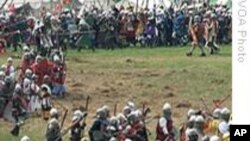 宾夕法尼亚州营地重现中世纪战争场面