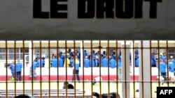 Les prisonniers de la prison de Kinshasa, le 18 décembre 2012.