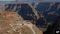 A view of the Hualapai Indian Reservation from the Grand Canyon West, Arizona. 