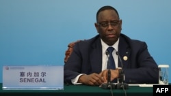 Le président sénégalais Macky Sall à Beijing le 4 septembre 2018.