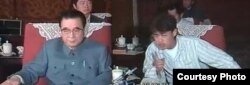 1989年民运期间，作为学生代表的吾尔开希与李鹏对话（网络图片）