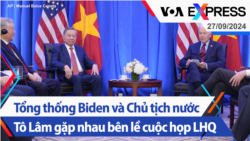 Tổng thống Biden và Chủ tịch nước Tô Lâm gặp nhau bên lề cuộc họp LHQ | Truyền hình VOA 27/9/24