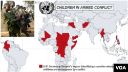 Countries with Children in Armed Conflict