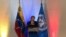 La Alta Comisionada de Derechos Humanos de la ONU, Michelle Bachelet, en rueda de prensa en Caracas, Venezuela. Junio 21, 2019. Foto: Alvaro Algarra, VOA. 