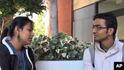 International students on the campus of University of Southern California