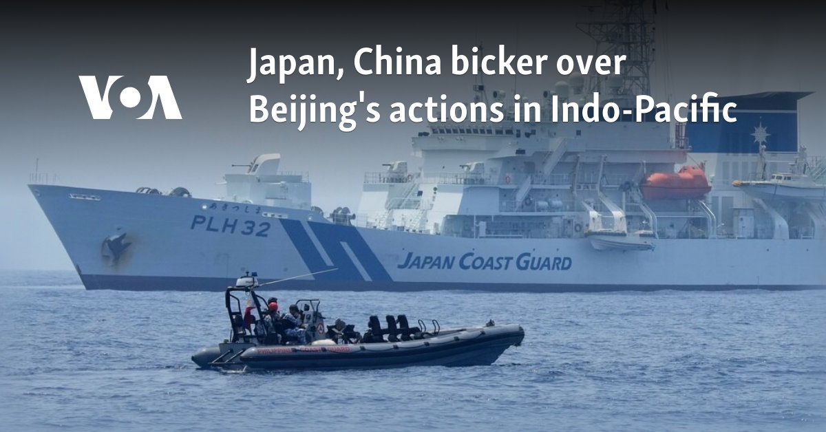 Japan, China bicker over Beijing's actions in Indo-Pacific