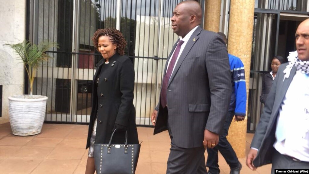 Saviour Kasukuwere soon after appearing in court in Zimbabwe four years ago.