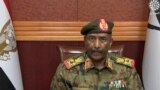 In this frame taken from video, the head of the military, Gen. Abdel-Fattah Burhan, announced in a televised address, that he was dissolving the country's ruling Sovereign Council, as well as the government led by Prime Minister Abdalla Hamdok, in Khartou