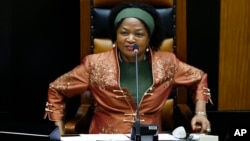 FILE: UNkosazana Baleka Mbete, Cape Town, South Africa, March 11, 2015.