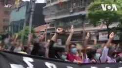 ရန်ကုန်လုံခြုံရေးတင်းကြပ်မှုကြား စစ်အာဏာရှင်ဆန့်ကျင်ရေးဆန္ဒပြ