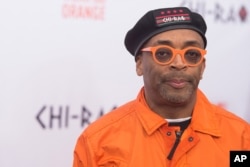 FILE - Spike Lee attends the premiere of "Chi-Raq" at the Ziegfeld Theatre in New York, Dec. 1, 2015.