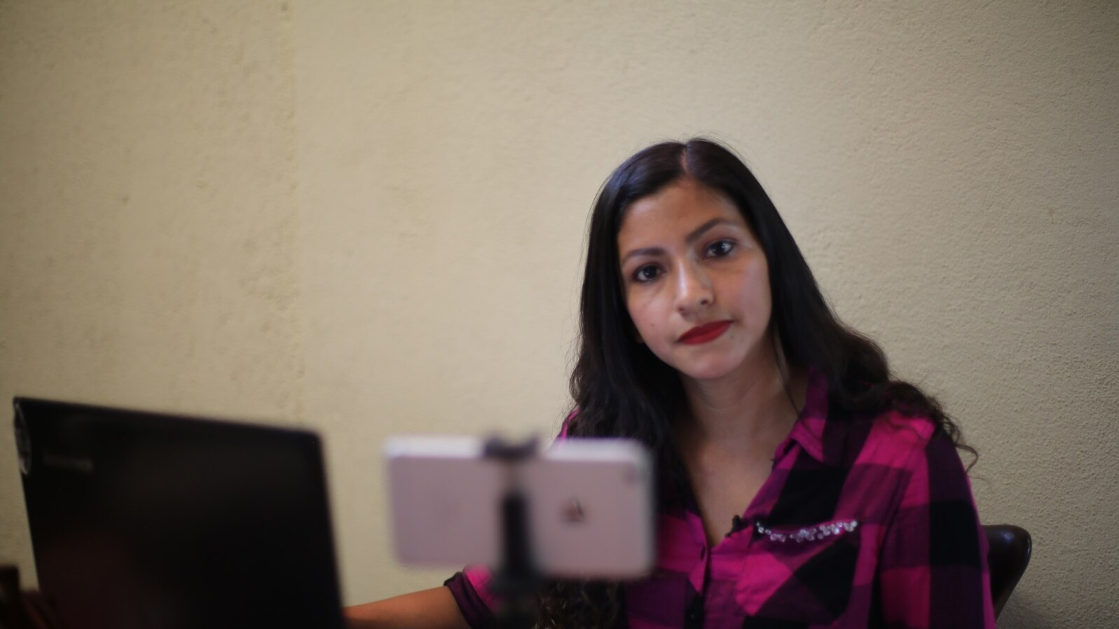 Paola Celeste Torres, director of social media news site Sin Censura, in León, Nicaragua