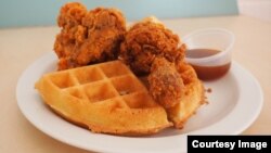 South Africans are broadening their palate, eating fried chicken and waffles at an inner-city Johannesburg restaurant. 