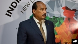 Le président Mohamed Ould Abdel Aziz de la Mauritanie à New Delhi, en Inde, 28 octobre 2015. 