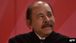 Presiden Nikaragua Daniel Ortega dalam KTT ke-XX ALBA-TCP di Havana, Kuba, 14 Desember 2021. 