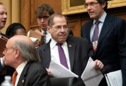 House Judiciary Committee Chairman, Rep. Jerrold Nadler, D-N.Y., arrives as House Democrats start their hearing to examine whether President Donald Trump obstructed justice on Capitol Hill, June 10, 2019.