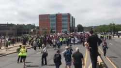 Manifestaciones mayormente pacíficas en Boston